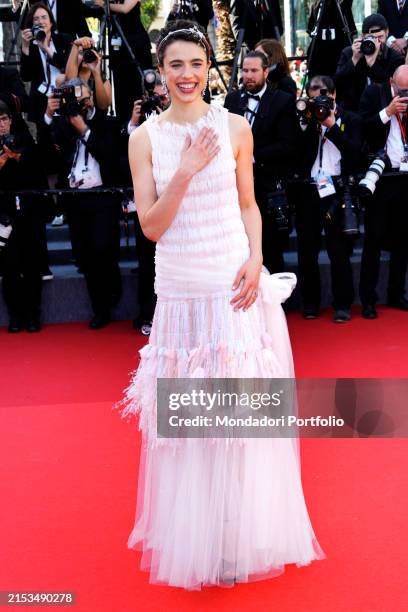 American actress Margaret Qualley at Cannes Film Festival 2024. Kinds Of Kindness Red Carpet. Cannes , May 17th, 2024