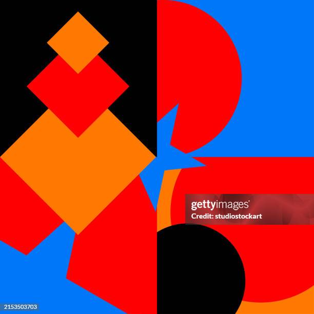 geometric graphic design covers - mural stock illustrations