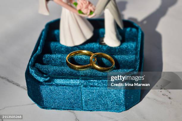 wedding illustration, wedding ring - cérémonie du mariage photos et images de collection