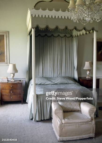 The Honeymoon suite at Broadlands House where Queen Elizabeth II and Prince Phillip spent part of their honeymoon in November 1947, photographed...