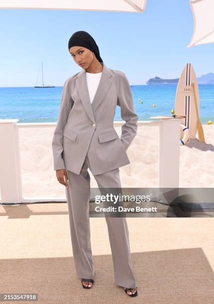 Ikram Abdi Omar attends the Vanity Fair Awards Insider event hosted by IHG Hotels & Resorts during the 77th Annual Cannes Film Festival on May 22,...