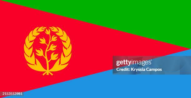 flag of eritrea - eritrean flag stock pictures, royalty-free photos & images