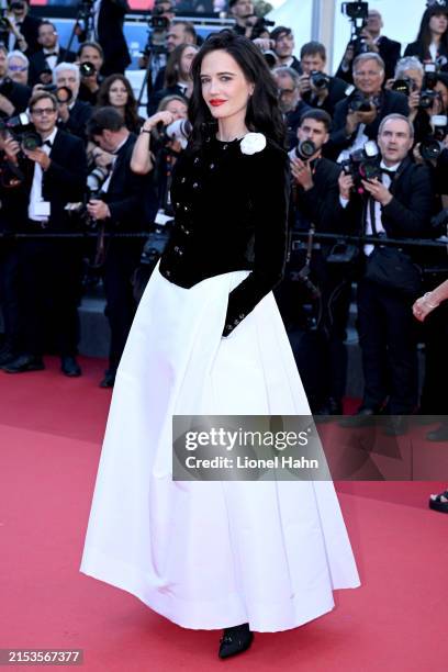 Eva Green attends the "Emilia Perez" Red Carpet at the 77th annual Cannes Film Festival at Palais des Festivals on May 18, 2024 in Cannes, France.