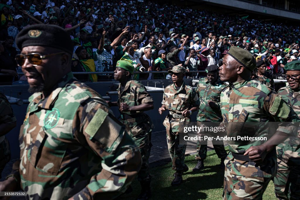 Mk Rally Members of uMkhonto we Sizwe group marches on the stadium as former ...