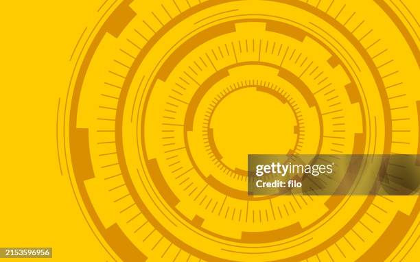 target reticle aim tech abstract background - bullseye abstract stock illustrations