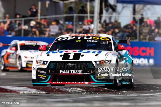 Chaz Mostert driver of the Mobil1 Optus Racing Ford Mustang GT during the Perth Supersprint, part of the 2024 Supercars Championship Series at...