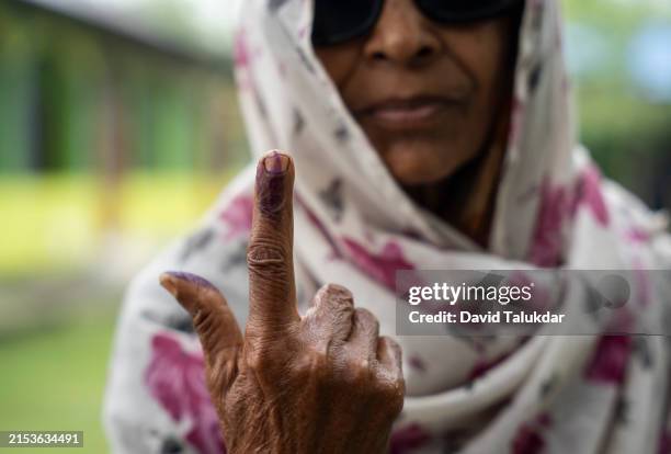 general elections in india - person voting stock pictures, royalty-free photos & images