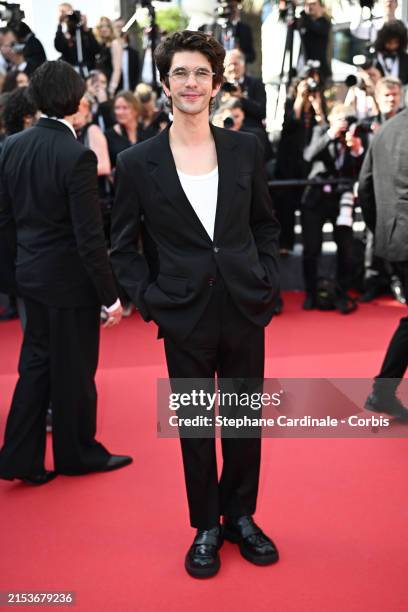 Ben Whishaw departs the "Limonov - The Ballad" Red Carpet at the 77th annual Cannes Film Festival at Palais des Festivals on May 19, 2024 in Cannes,...