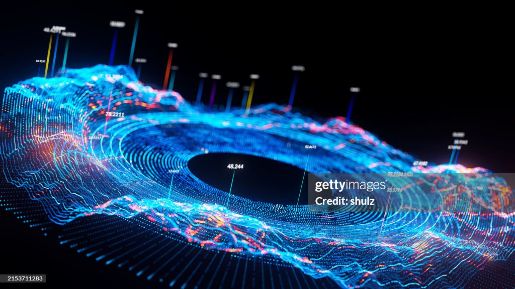 Abstract data flow background