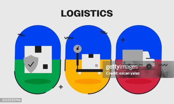 logistics vector design concept. global multisphere ready-to-use template. web banner, website header, magazine, mobile application etc. modern design. - lorry driver stock illustrations