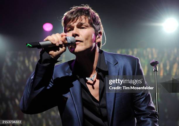 Morten Harket of A-Ha performs the final US date of the bands Farewell Tour at Club Nokia on May 16, 2010 in Los Angeles, California.