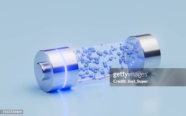 h2-wasserstoffmolekül-brennstoffzellenelement-fahrzeug - wasserstoff-brennstoffzelle stock-fotos und bilder