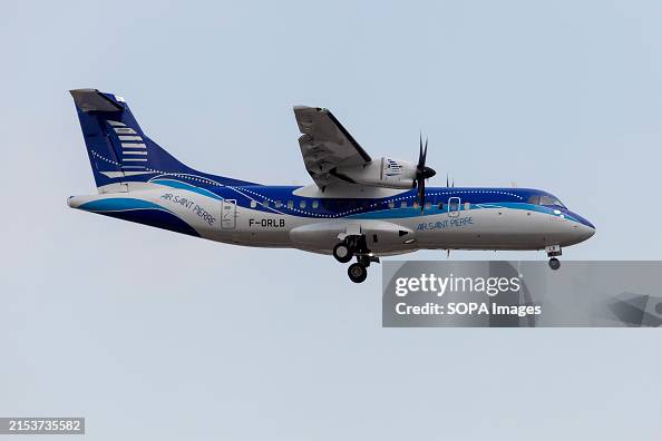 An Air Saint Pierre ATR 42 Landing At Montreal Pierre Elliott Trudeau an-air-saint-pierre-atr-42-landing-at-montreal-pierre-elliott-trudeau