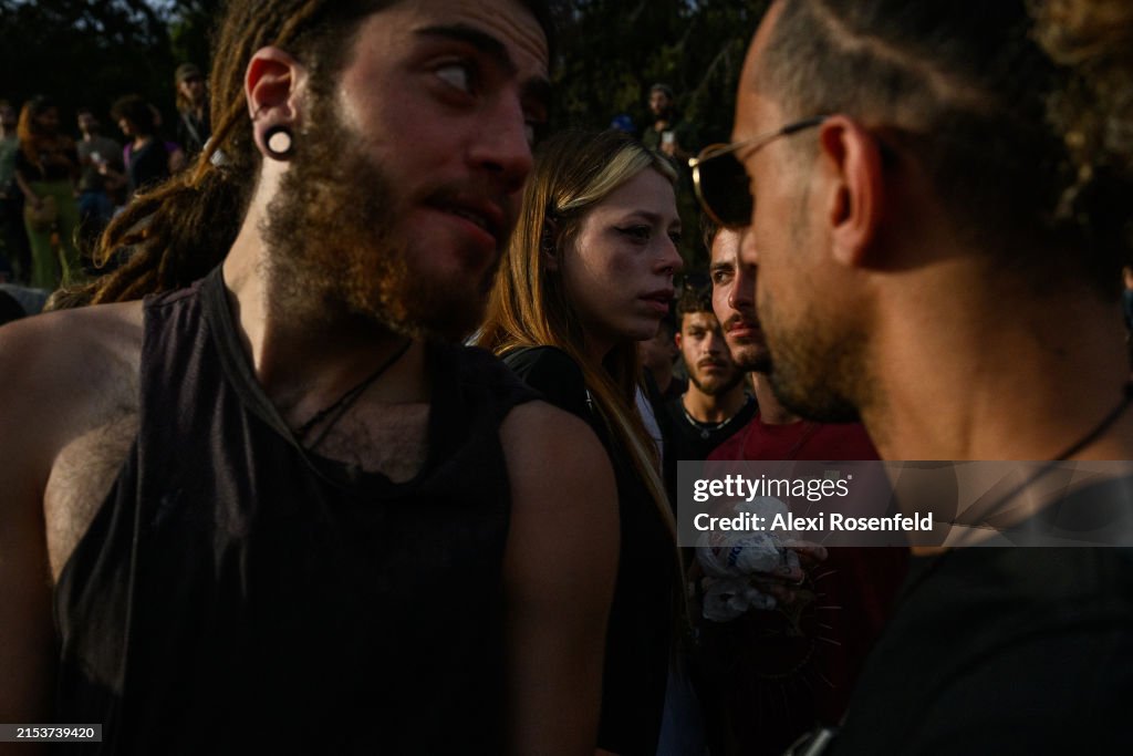 Shani Lock Mourners attend a funeral service for Shani Louk on May 19, 2024 in ...
