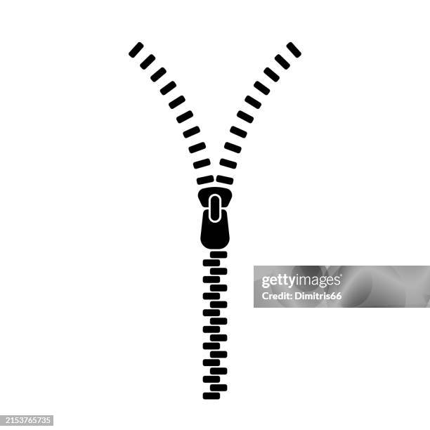 open zipper - zipper stock illustrations