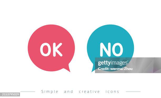 argue about right and wrong - two conversation bubbles stock illustrations