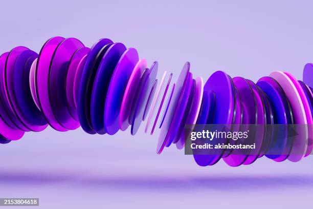 sound waves abstract wavy circles background - purple circle stock pictures, royalty-free photos & images