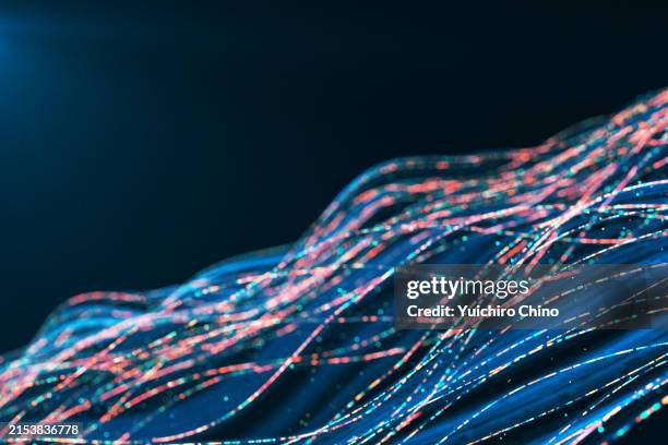 internet connection and flowing data - large language model stockfoto's en -beelden