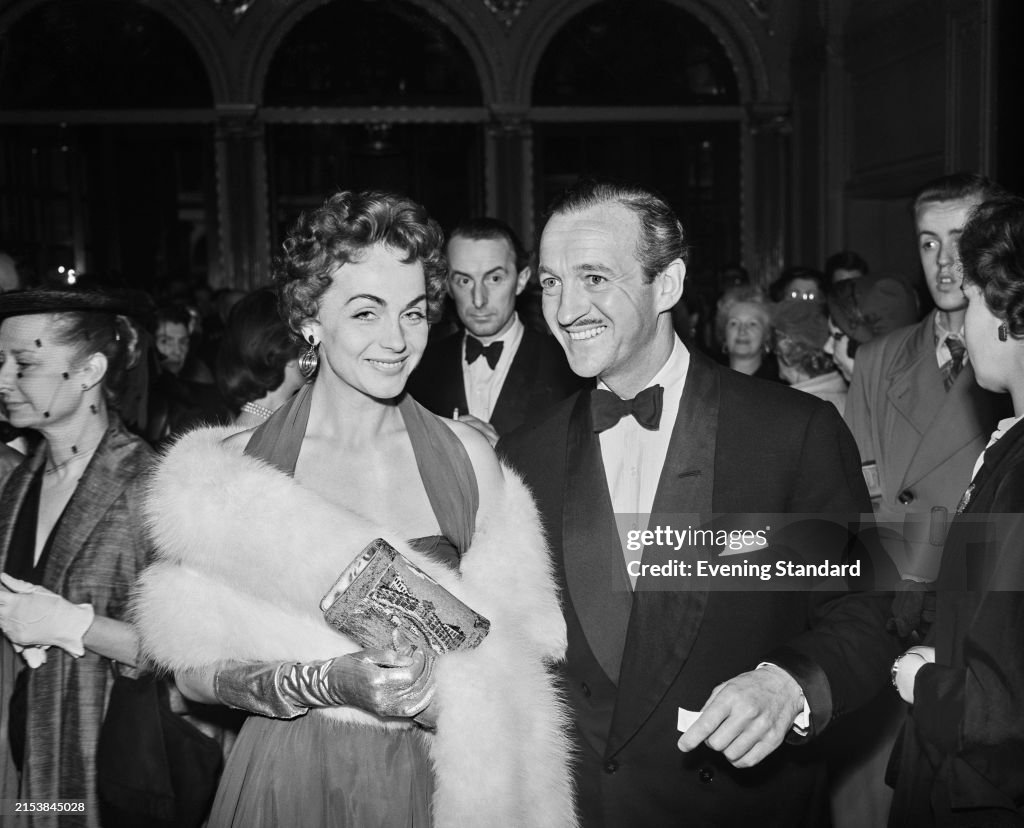 David Niven And Hjördis Genberg, 1954