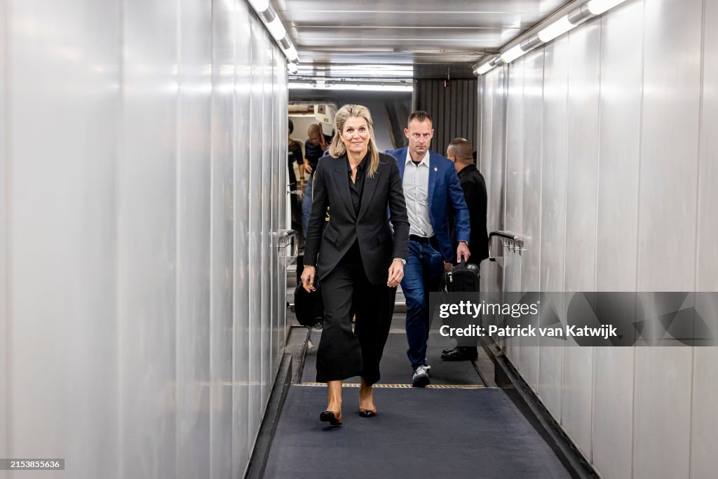 Queen Maxima Of The Netherlands Arrives At Manila