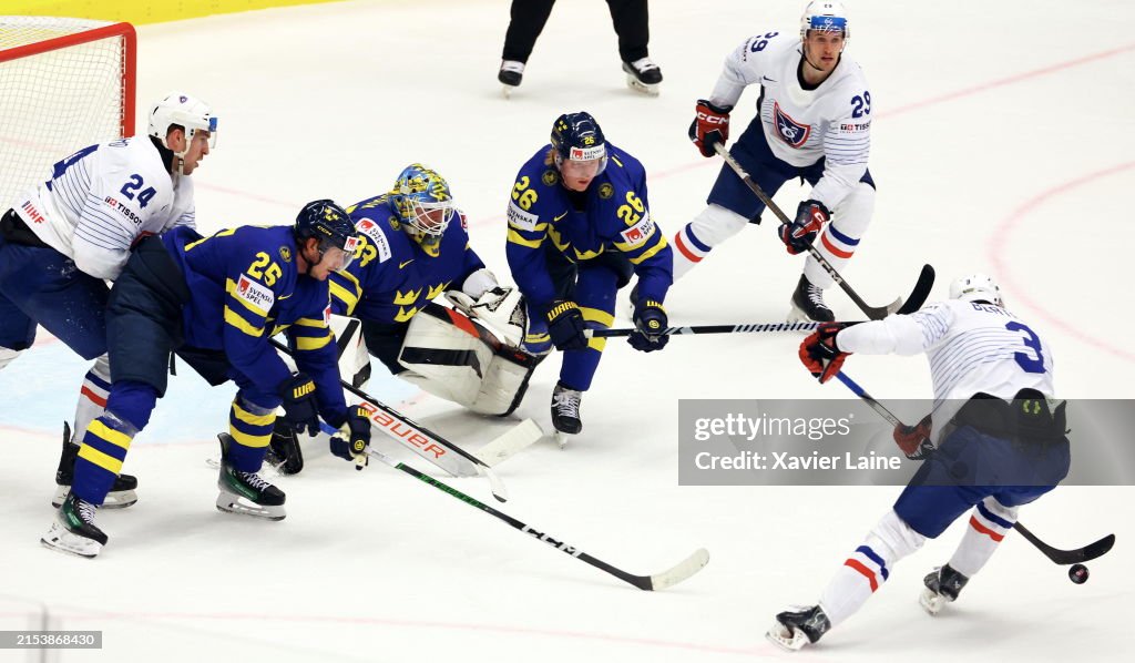 Sweden v France - 2024 IIHF Ice Hockey World Championship Czechia