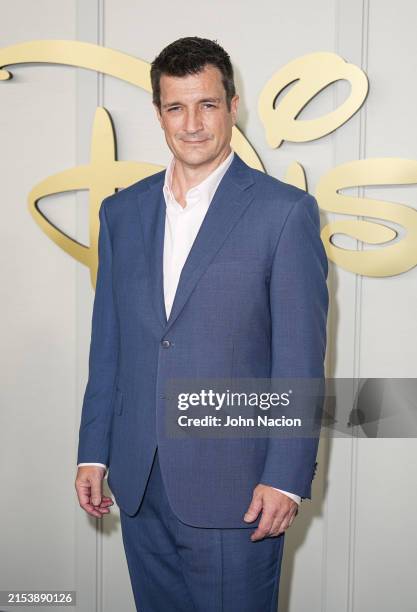 Nathan Fillion attends 2024 Disney Upfront at Javits Center on May 14, 2024 in New York City.