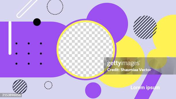 modern multicolored gradient geometric circle shape design element on white abstract business background vector design. futuristic modern backdrop design for business, presentation, ads, banner, website, landing page, wallpaper screen and more - facebook page stock illustrations