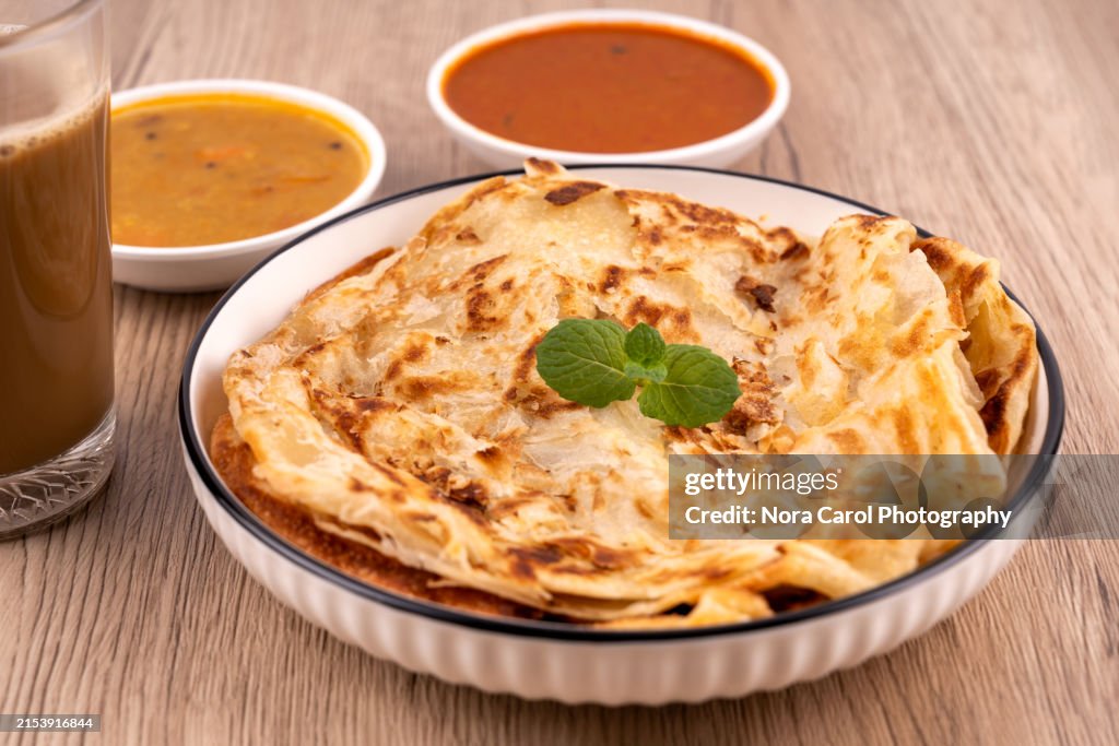 Chanai Roti Close Up Of Roti Canai Malaysian Food High-Res Stock Photo - Getty Images