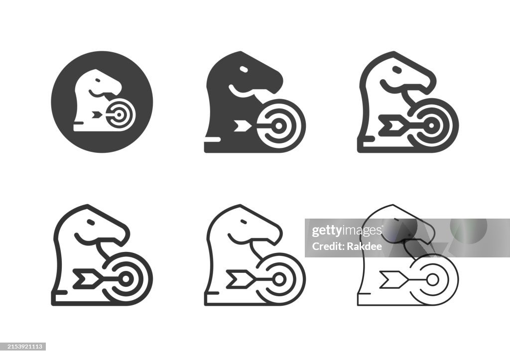 Target Market Strategy Icons - Multi Series