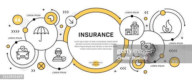 infographic design - life insurance stock illustrations