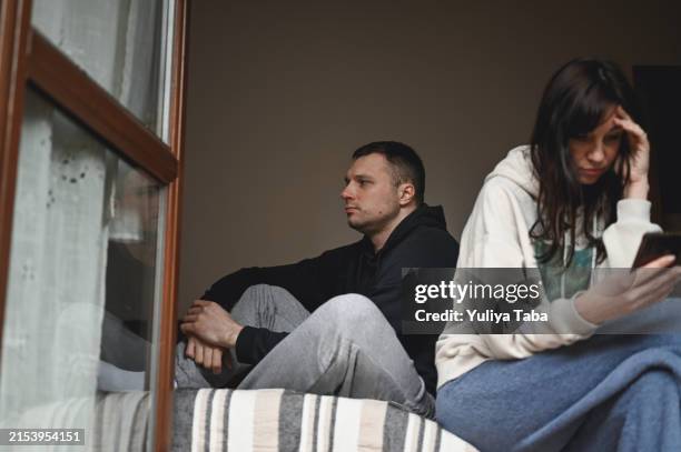 marital problems concept. - amor não correspondido imagens e fotografias de stock