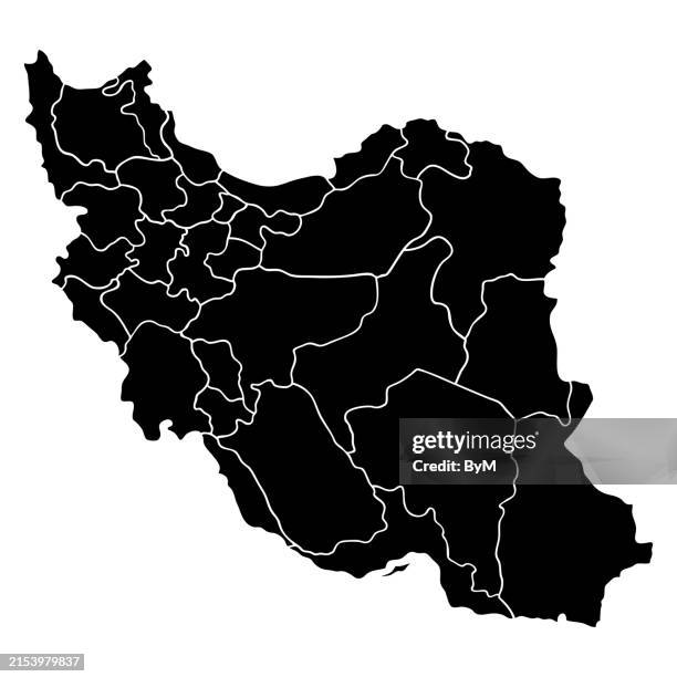 doodle freehand drawing of iran map - iranian leopard stock illustrations