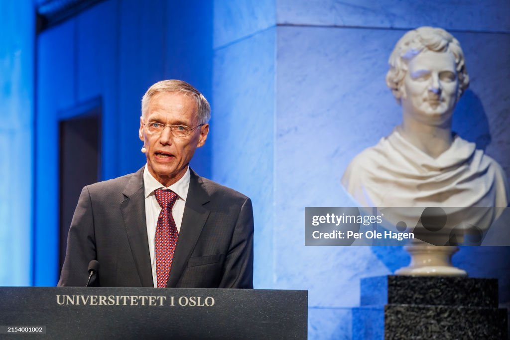 Crown Prince Haakon Of Norway Delivers The Abel Prize in Oslo