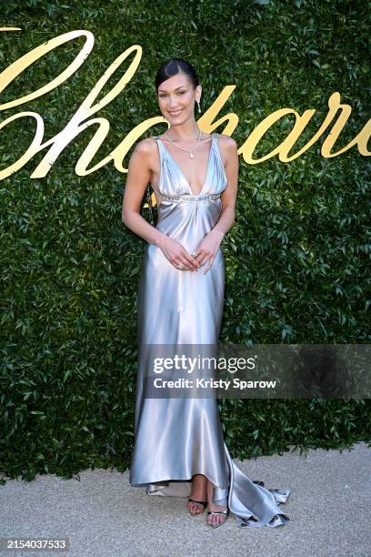 Bella Hadid attends the Chopard “Once Upon A Time” evening at the 77th annual Cannes Film Festival at Hotel du Cap-Eden-Roc on May 21, 2024 in Cap...