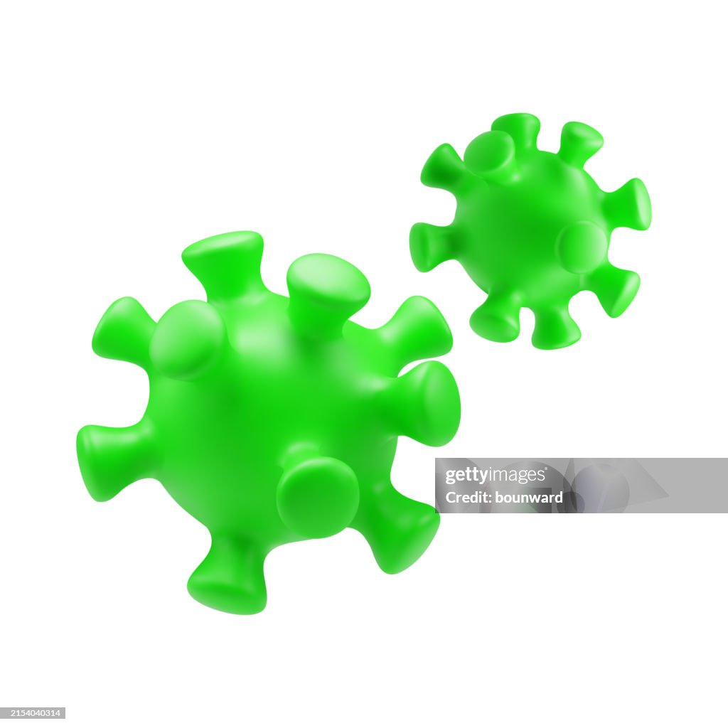 3D Realistischer Virus. Vektor
