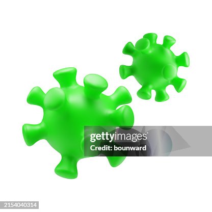 3d Vírus realista. Vetor 3d Vírus realista. Vetor