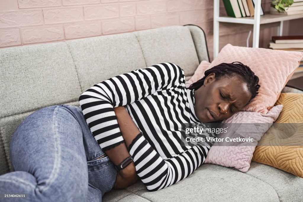 Stomach pain, women With Uterine Fibroids
