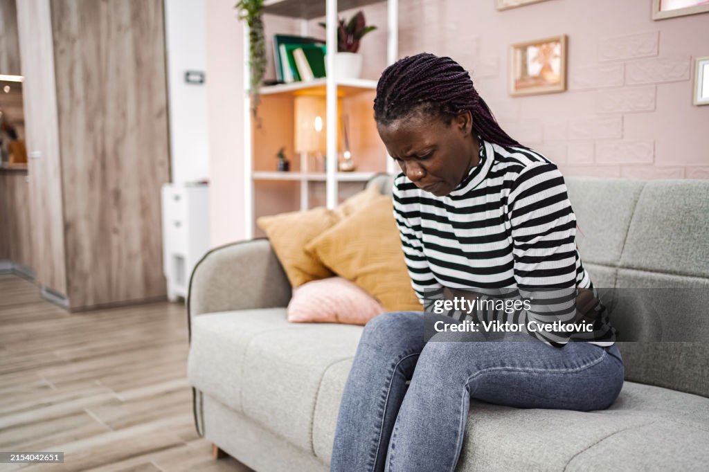 Stomach pain, women With Uterine Fibroids