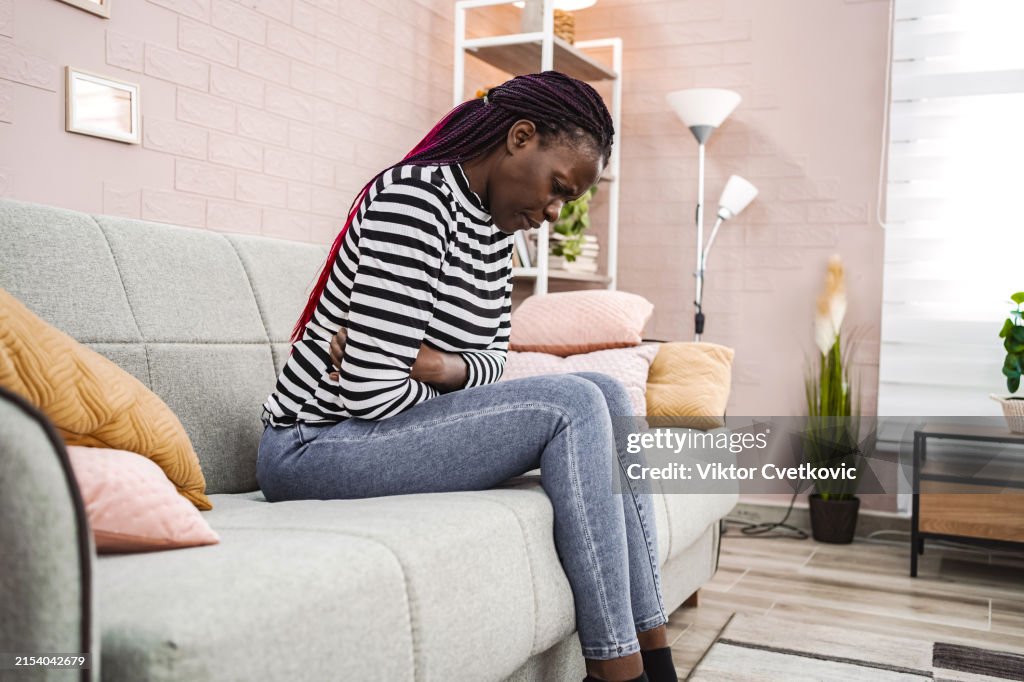 Stomach pain, women With Uterine Fibroids