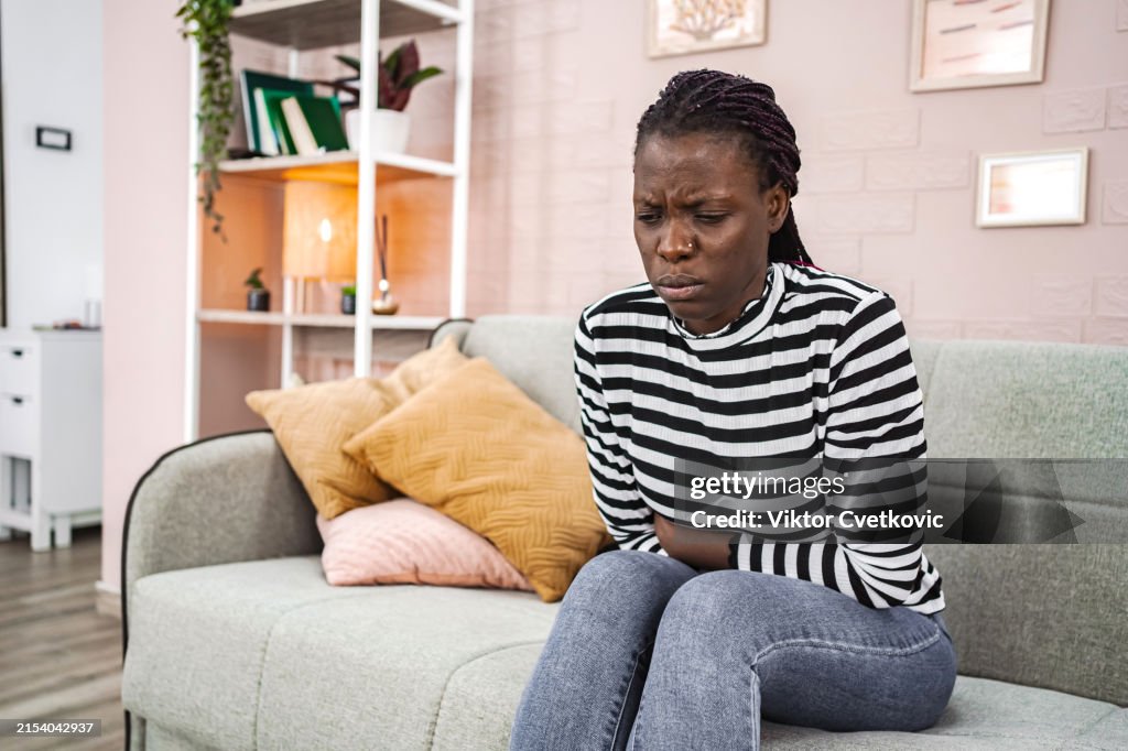 Stomach pain, women With Uterine Fibroids