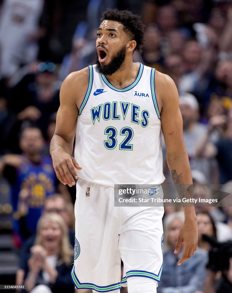 Towns Wolves Karl-Anthony Towns of the Minnesota Timberwolves during of Game 7 of ...