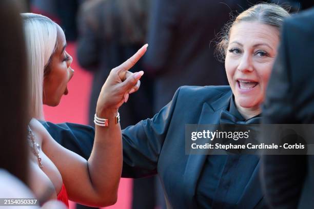 Kelly Rowland attends the "Marcello Mio" Red Carpet at the 77th annual Cannes Film Festival at Palais des Festivals on May 21, 2024 in Cannes, France.