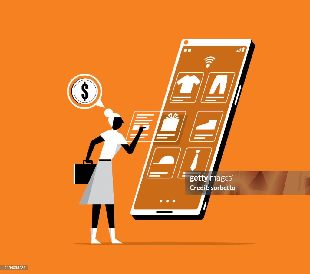 Online shopping - Businesswoman