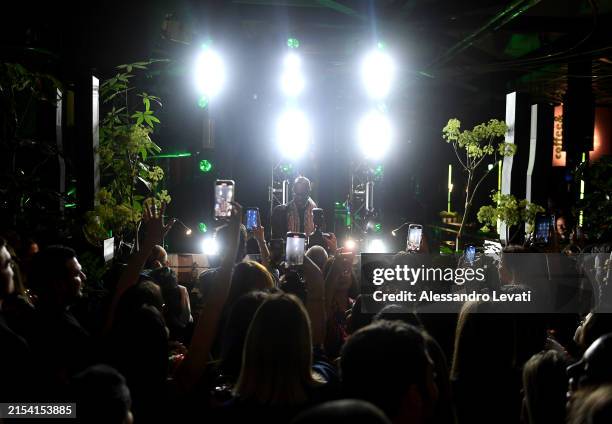 Black Coffee DJ performs during the event at Starbucks Roastery on May 21, 2024 in Milan, Italy. In a celebration of duality, the creation of the...