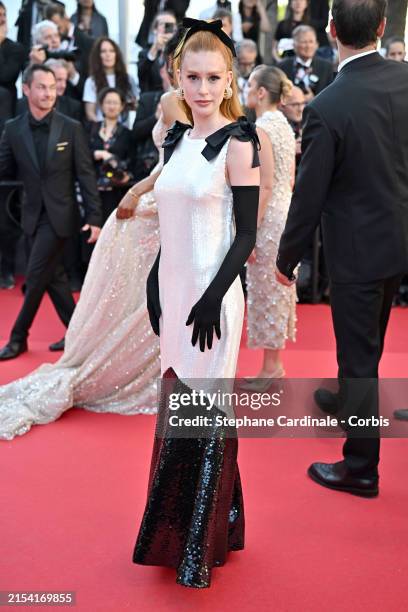 Marina Ruy Barbosa attends the "Le Comte De Monte-Cristo" Red Carpet at the 77th annual Cannes Film Festival at Palais des Festivals on May 22, 2024...
