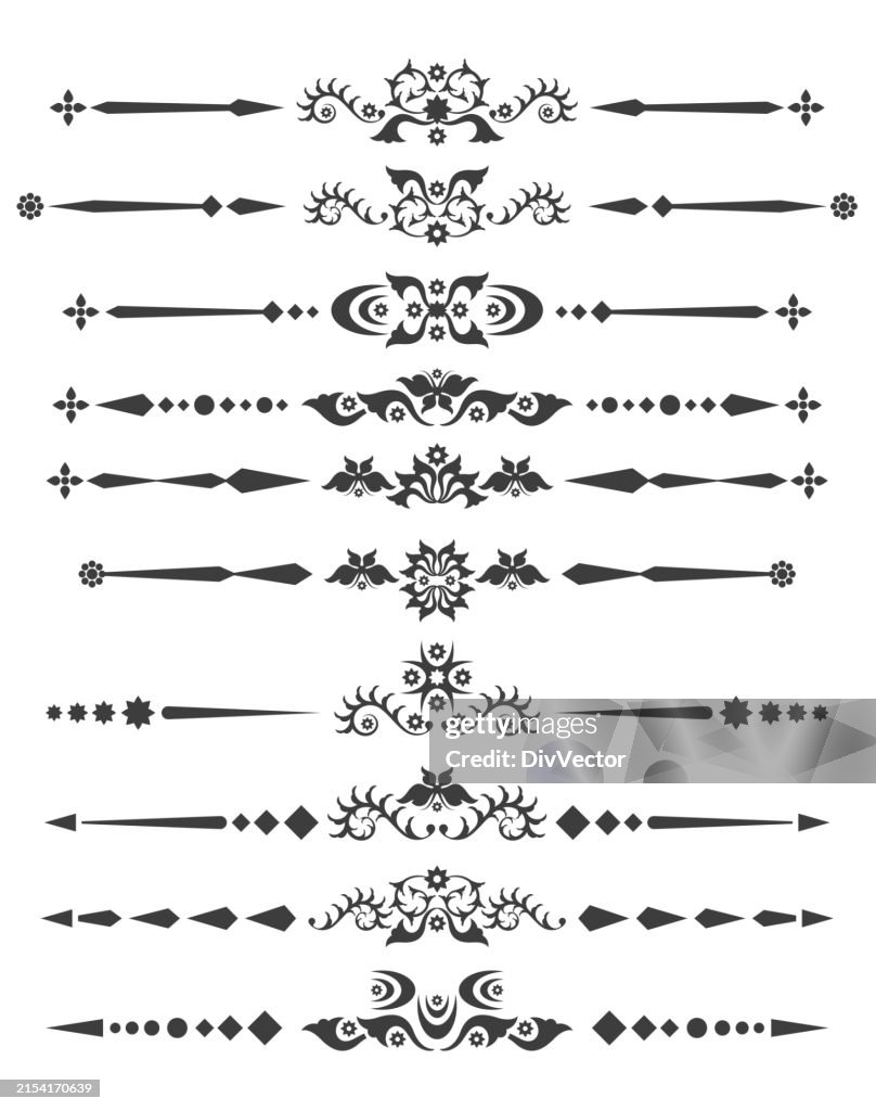 Line Devided Divider Line Set High-Res Vector Graphic - Getty Images