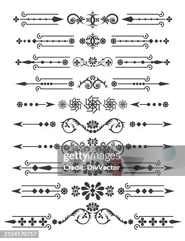 Text delimiters vector set Text delimiters vector set