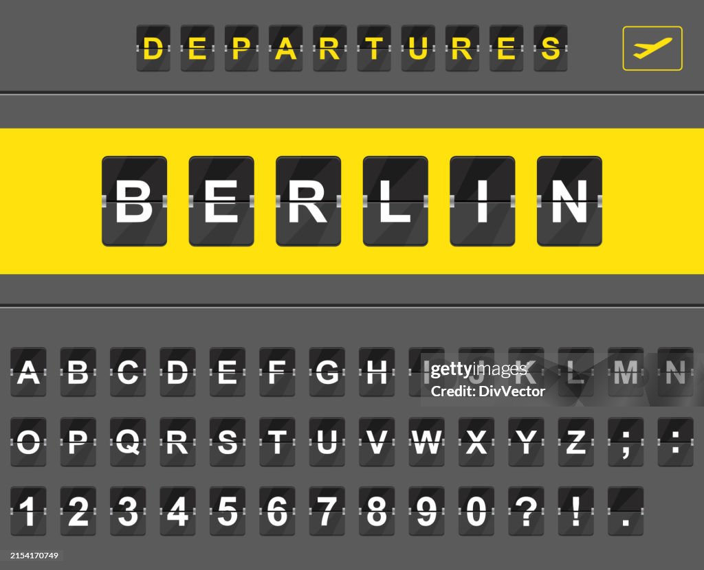Analog Airport Flip Board