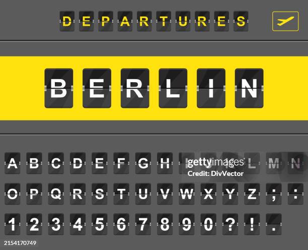 analog airport flip board - digital signage display stock illustrations