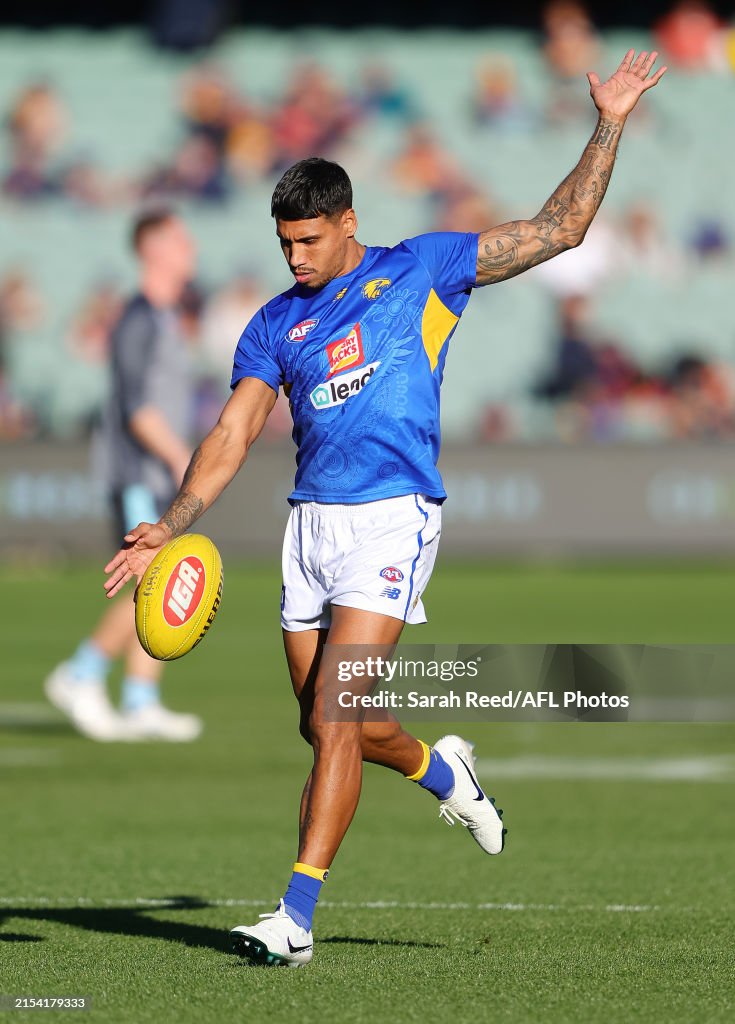 Rep. Tim Kelly Tim Kelly of the Eagles during the 2024 AFL Round 11 match between ...